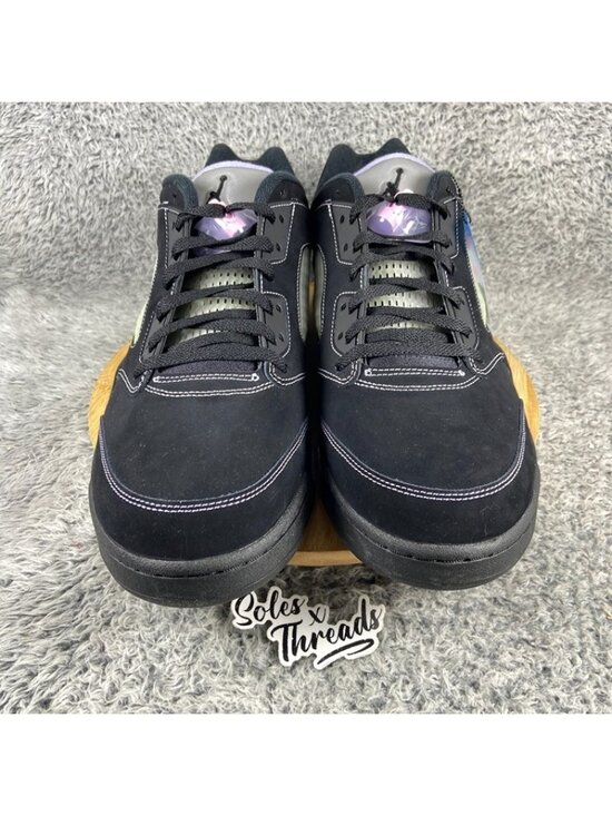 Air Jordan 5 Retro Low \'Dongdan\' Size 16 Men Black Lilac Ice Pink DX4355-015 main image 4